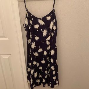 Navy Blue Floral Sundress